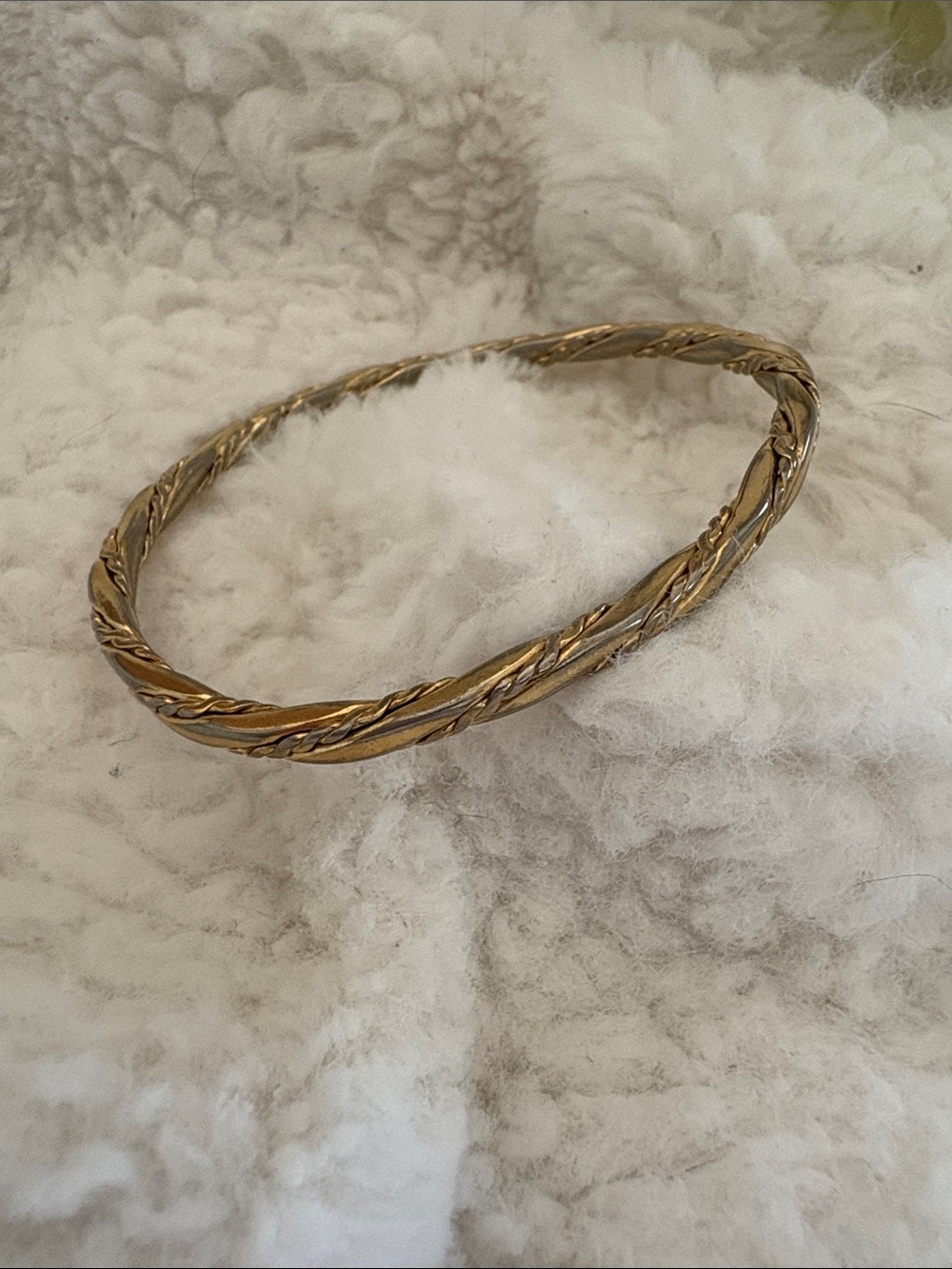 Monet Twisted Gold-Tone Bangle Bracelet